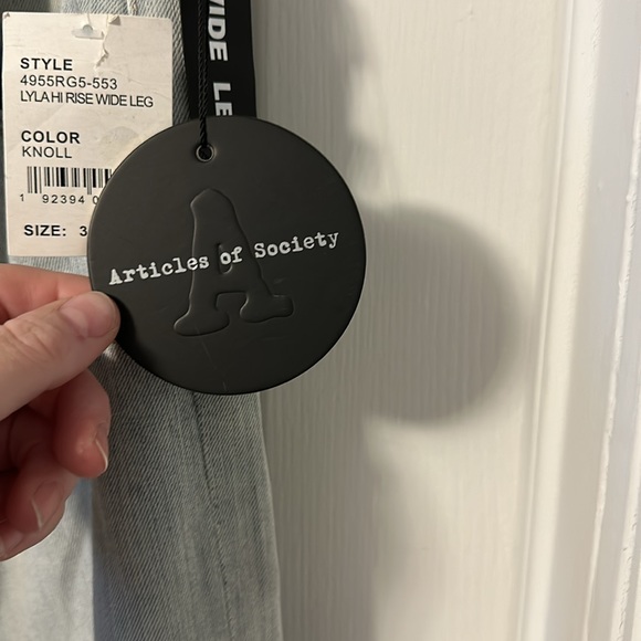 NWT Articles of society Lyla Hi rise wide leg color Kroll size 31 - Picture 2 of 10